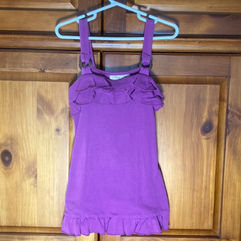 Girls Purple Fancy Tank Top